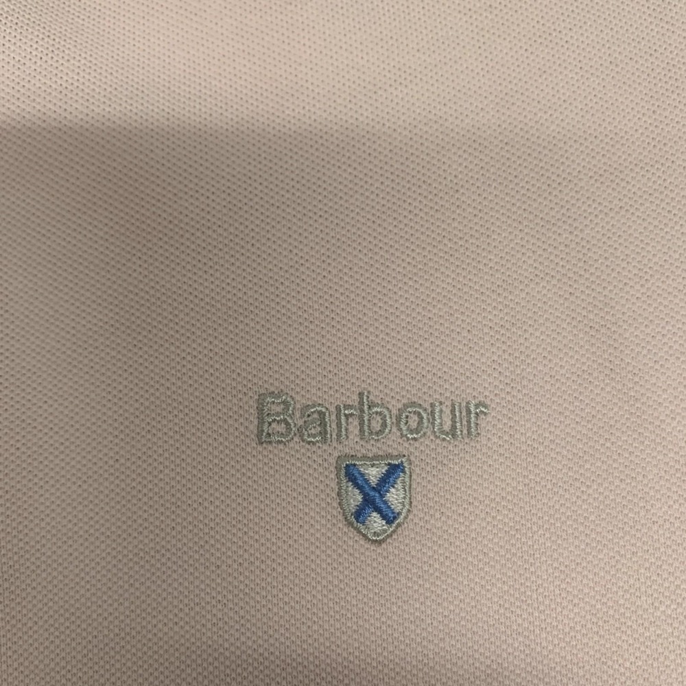Barbour Silsden Loch Pink Short Sleeve Polo Shirt Mens Sz 3XL Crest Logo Preppy - Picture 2 of 10